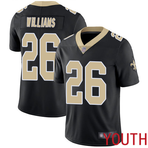 New Orleans Saints Limited Black Youth P J Williams Home Jersey NFL Football 26 Vapor Untouchable Jersey